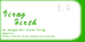 virag hirth business card